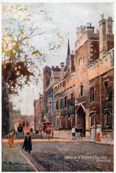 Lincoln and Exeter College by William Matthison